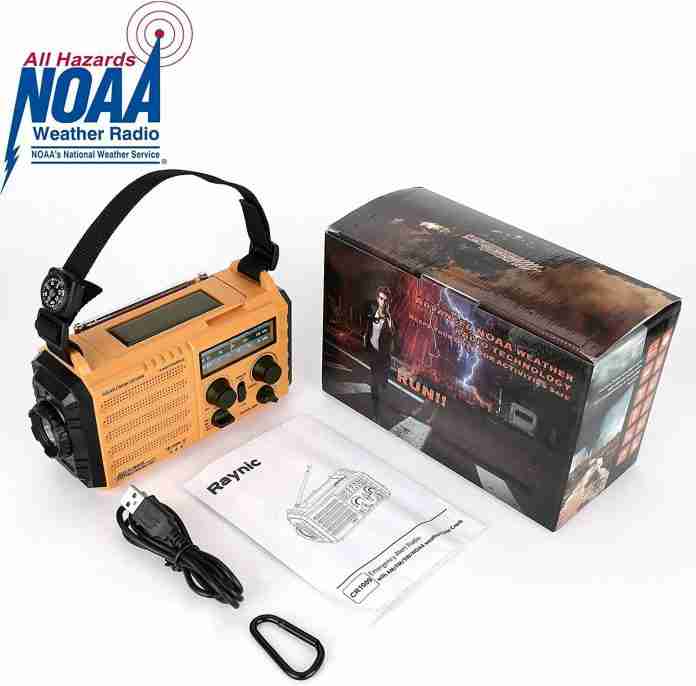 Raynic CR1009 Emergency Alert Solar Crank Radio