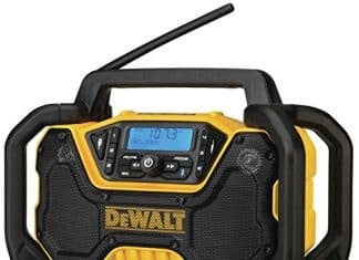DEWALT 12V/20V MAX* Portable Radio, Bluetooth, Cordless, Jobsite, Tool Only (DCR028B) , Black