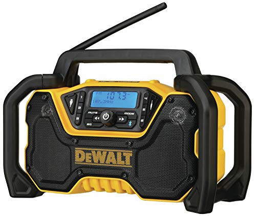 DEWALT 12V/20V MAX* Portable Radio, Bluetooth, Cordless, Jobsite, Tool Only (DCR028B) , Black