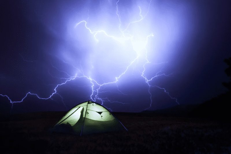 Are You Safe In A Tent During A Thunderstorm?