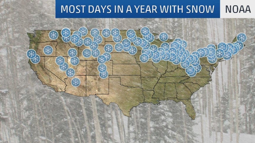 The 10 Snowiest Cities in the US: What City Has the Most Snowfall? 
