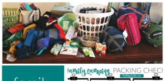 how do you pack clothes for family camping 4