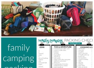 how do you pack clothes for family camping 4