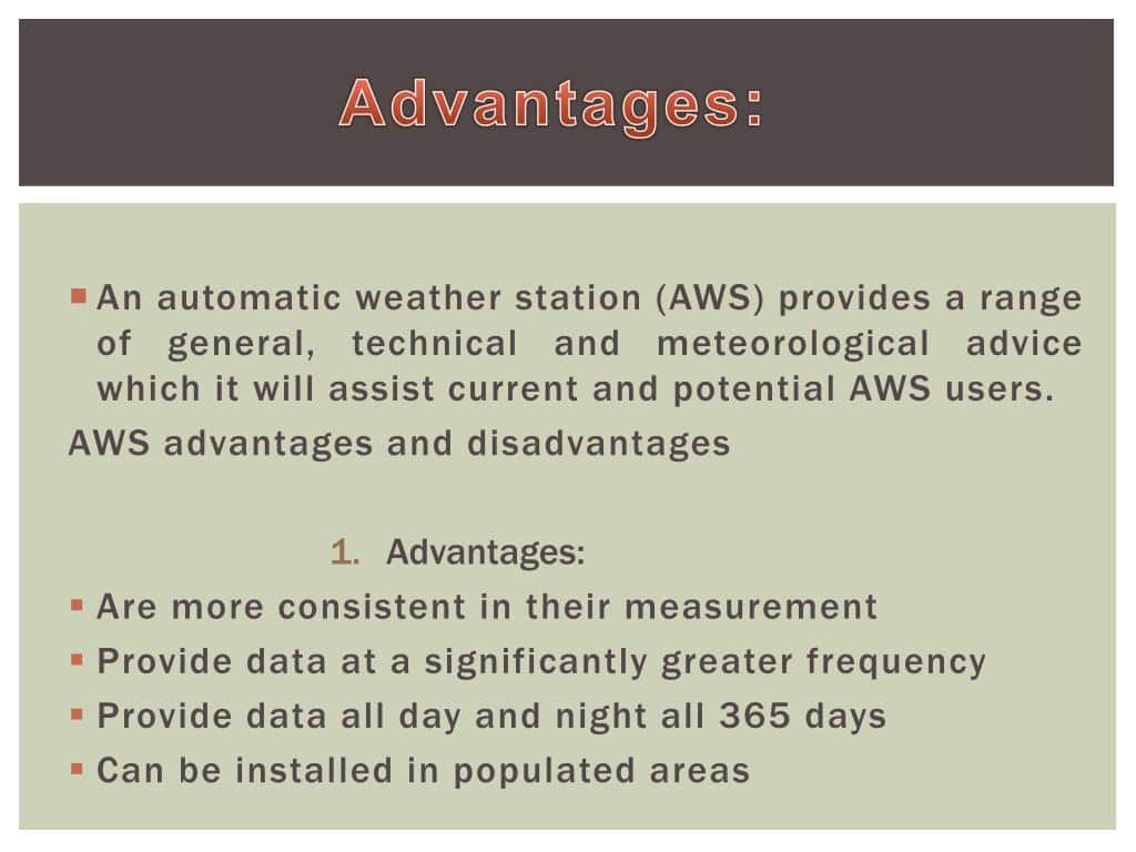 What Are The Disadvantages Of The Weather Station?