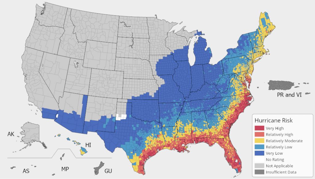 Which State Has The Highest Frequency Of Hurricanes?