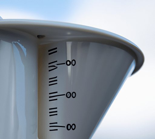 what does the weather station rain gauge measure