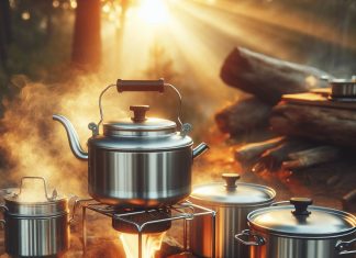 camp cookware prepare food with camp pots pans and utensils 2
