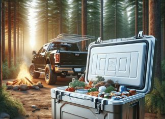 camp cooler keep food and drinks chilled while camping or tailgating 1