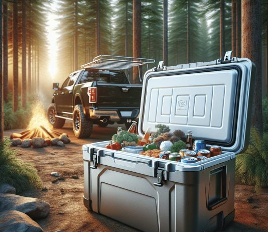 camp cooler keep food and drinks chilled while camping or tailgating 1