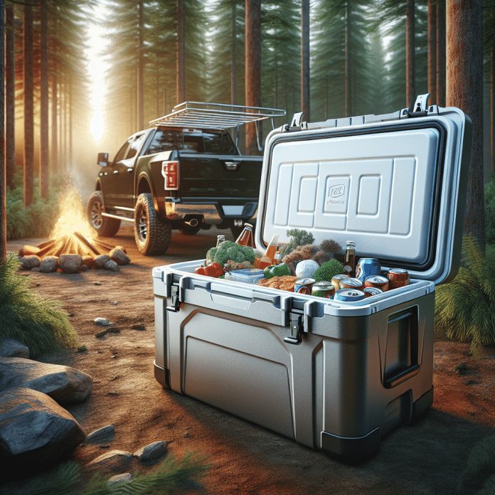 camp cooler keep food and drinks chilled while camping or tailgating 1