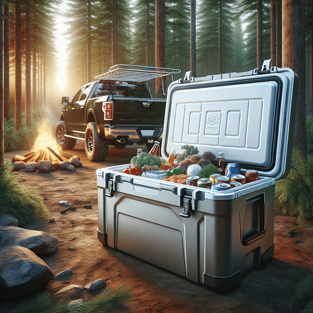 Camp Cooler - Keep Food And Drinks Chilled While Camping Or Tailgating