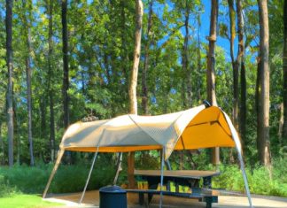 can you recommend a camping shelter suitable for a large group