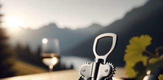 corkscrew open wine and bottles while enjoying the outdoors