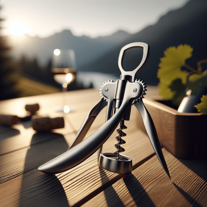 corkscrew open wine and bottles while enjoying the outdoors