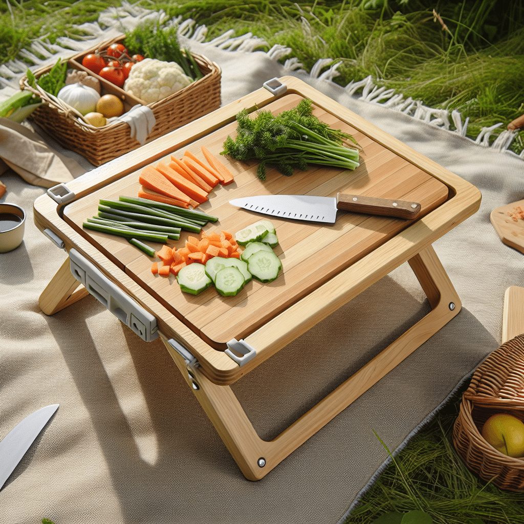 Cutting Board - Prep Food Safely Off The Ground With A Portable Cutting Board