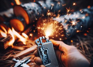 fire starter start campfires quickly with a sparking flint fire starter