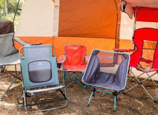 folding camp chair relax in comfort around the campfire with a portable chair 5