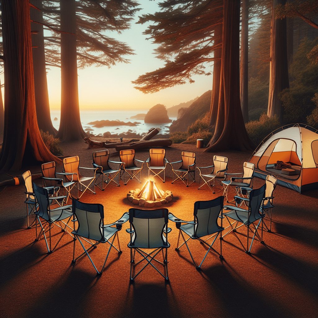 Folding Camp Chairs - Relax Around The Fire Or Tent In Comfortable, Portable Seating