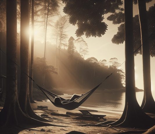 hammock relax or sleep comfortably suspended off the ground in a portable hammock 1