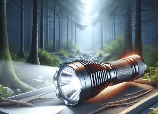 led flashlight illuminate campsites and trails with a rugged bright flashlight
