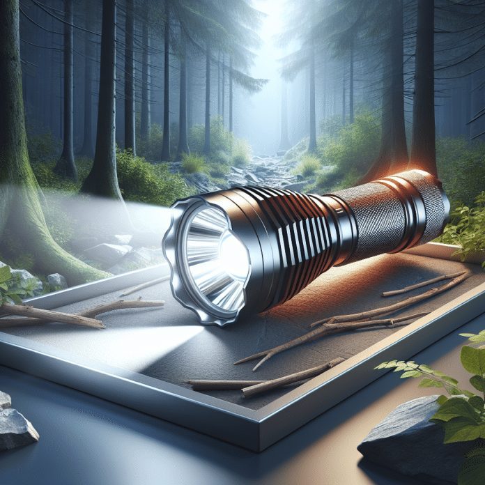 led flashlight illuminate campsites and trails with a rugged bright flashlight