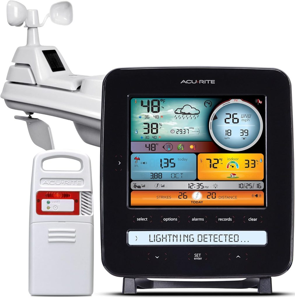 AcuRite Iris (5-in-1) Professional Weather Station with LCD Display and Lightning Detection