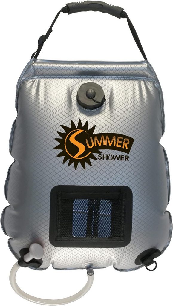 Advanced Elements 5 Gallon Summer Shower / Solar Shower,Silver/Black