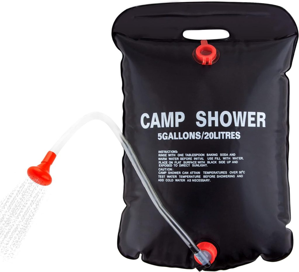 CARTMAN 5 Gallons Portable Solar Camping Shower Bag for Outdoor Traveling Hiking Summer Shower
