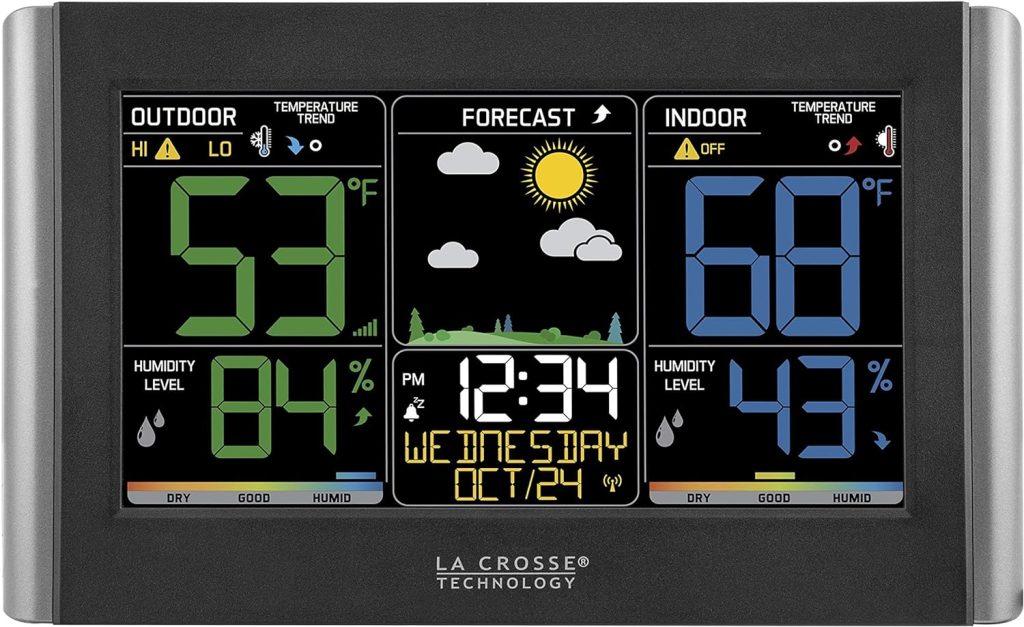 La Crosse Technology C85845-INT Weather Station, Black