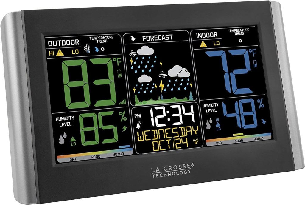 La Crosse Technology C85845-INT Weather Station, Black