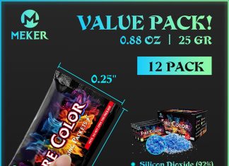 meker fire color changing packets review