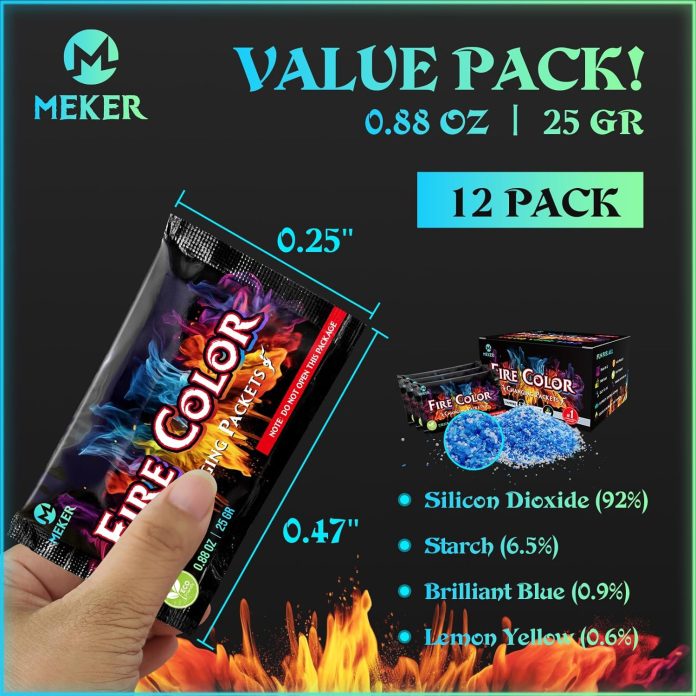 meker fire color changing packets review
