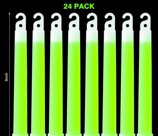 24 pack bright glow sticks emergency green glow sticks with 12 hour duration chem lights sticks for camping lights parti 3