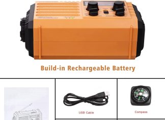 5000 weather radiosolar hand crank 5 way power emergency radioamfmshortwavenoaa alert survival portable radiopower bank 1 1
