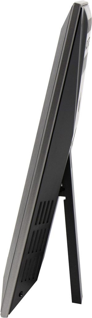AcuRite Digital Vertical Weather Forecaster with Indoor/Outdoor Temperature, Humidity, and Date and Time (01121M) , BLACK