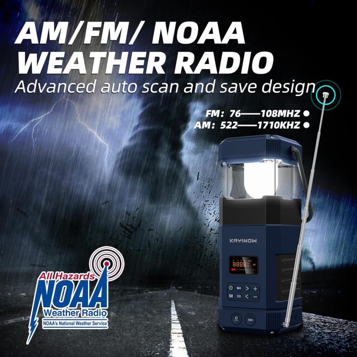 bluetooth speaker emergency radio hand crank solar camping lanternportable am fm noaa weather alert radiowaterproof wind 3