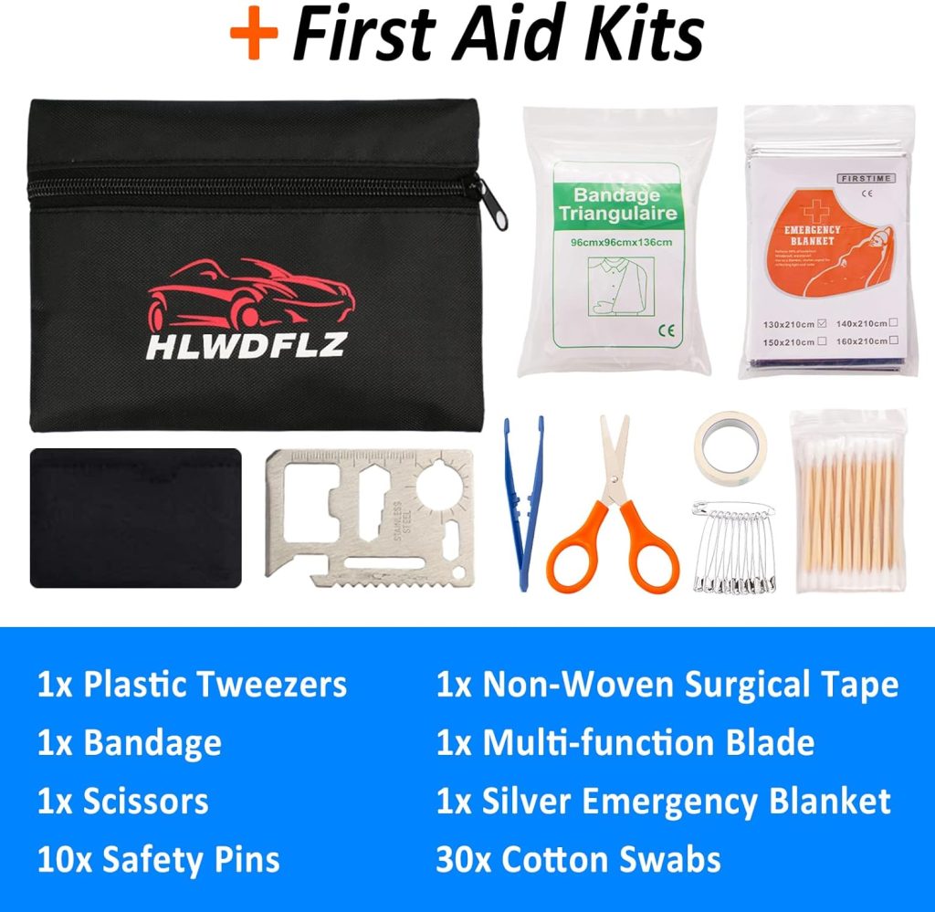Car Roadside Emergency Kit - 86pcs Winter Traveler Safety Road Side Assistance Kits, Car Kit Essentials for Men, Women, Teen Car Roadside Emergency Kit - 86pcs Winter Traveler Safety Road Side Assistance Kits, Car Kit Essentials for Men, Women, Teen