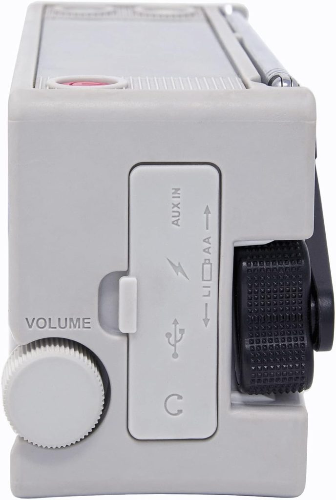 CCRadio Solar Wind-Up Portable Emergency Crank Digital Radio AM, FM, NOAA Weather Alert, Built in LED Flashlight and Cellphone Charger, Battery Operated Everyday Use by C. Crane