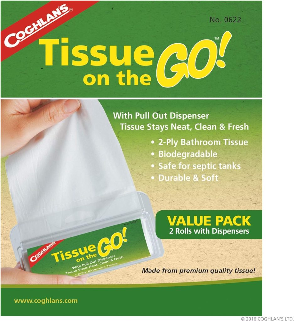 Coghlans Tissue On The Go, 2 Pack