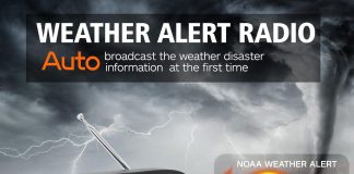 daringsnail 4000mah emergency noaa weather alert radio hand crank solar radio with battery operated lcd display aux musi 2