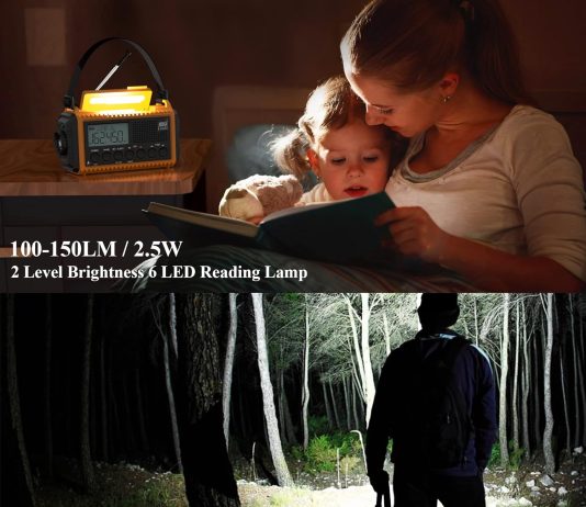 emergency radio5000 digital weather radio with amfmnoaaswsos survival portable radio5 way powered solar hand crank radio 2