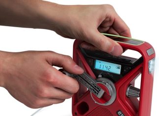 Eton FRX3+ Emergency Weather Radio Review eton american red cross frx3 emergency noaa weather radio red digital display hand turbine solar power red led flashing 1 2