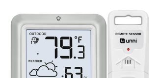 indoor outdoor thermometer hygrometer wireless weather station temperature humidity monitor battery powered inside outsi