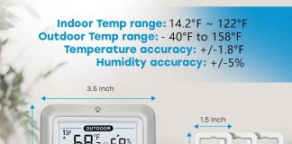 indoor outdoor thermometer wireless 45 inch display digital hygrometer thermometer temperature humidity monitor with 330 3