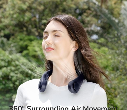 jisulife portable neck fan hands free bladeless fan 4000 mah battery operated wearable personal fan leafless rechargeabl 3