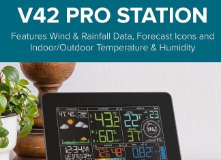 la crosse technology v42 pro int professional weather center with combo sensor and remote monitoring black 1