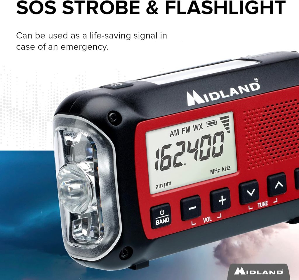 Midland ER40 Emergency Crank Weather Alert Radio w/Flashlight