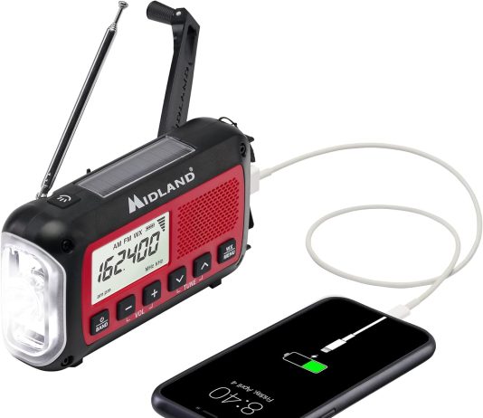 midland er40 emergency crank weather alert radio wflashlight