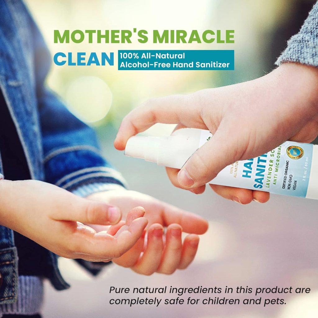 Mothers Miracle Clean 100% All Natural Hand Sanitizer
