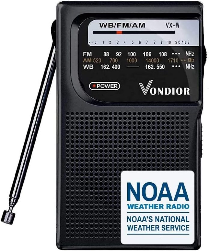 noaa weather radio emergency noaaamfm battery operated portable radio with best reception and longest lasting transistor 3